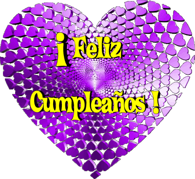 008 Corazón Feliz Cumpleaños Spanish Messages 