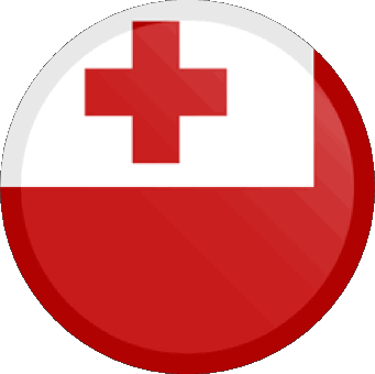 Runde Tonga Ozeanien Fahnen 