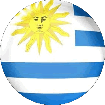 Rond Uruguay Amériques Drapeaux 