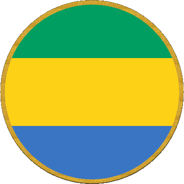 Ronda Gabón África Banderas 