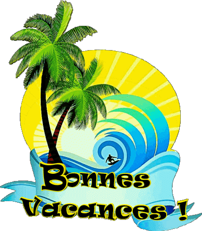 25 Fond Transparent Bonnes Vacances Français Messages 