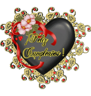 004 Corazón Feliz Cumpleaños Español Mensajes 