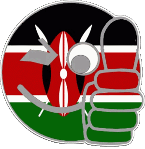 Smiley - OK Kenya Afrique Drapeaux 