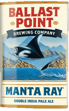 Manta Ray-Manta Ray Ballast Point USA Beers Drinks 