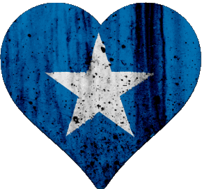 Herz Somalia Afrika Fahnen 