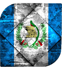 Carré Guatemala Amériques Drapeaux 