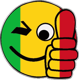 Smiley - OK Mali África Banderas 