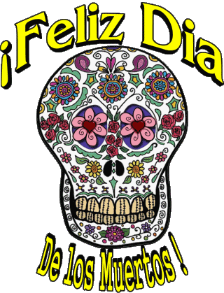 01 Feliz Dia de los Muertos Espagnol Messages 