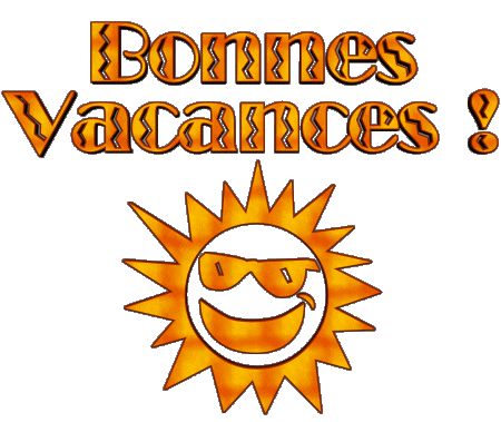 04 Transparent Background Bonnes Vacances French Messages 