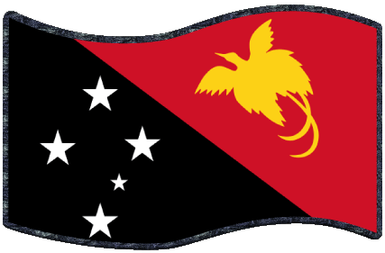 Rectangle Papouasie-Nouvelle-Guinée Océanie Drapeaux 