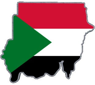 Map Sudan Africa Flags 