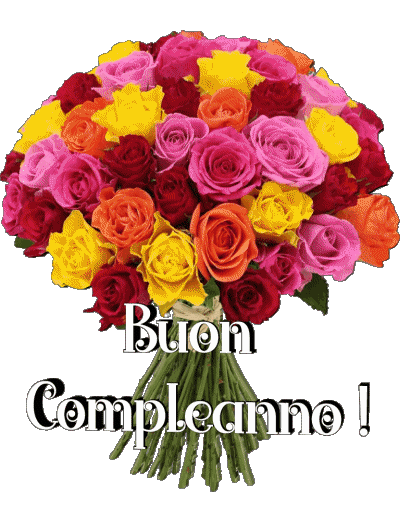 016 Transparent Background Floreale Buon Compleanno Italian Messages 