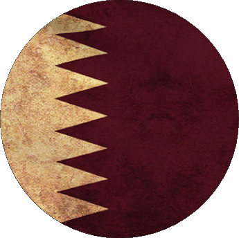 Tondo Qatar Asia Bandiere 