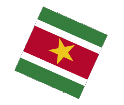 Kugel - Würfel Suriname Amerika Fahnen 