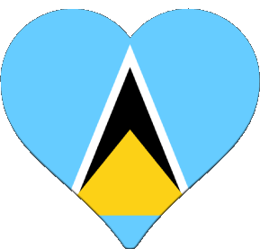 Cuore Santa Lucia America Bandiere 