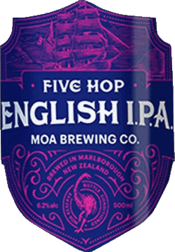 Five hop English IPA-Five hop English IPA Moa Neuseeland Bier Getränke 