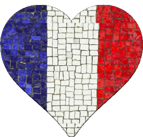 Coeur National France Drapeaux 