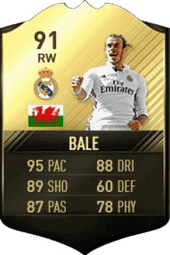Gareth Bale Pays de Galles F I F A - Joueurs Cartes Jeux Vidéo Multi Média 