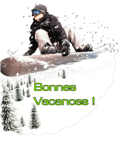 Serie 07 Bonnes Vacances Hiver Francese Messagi 