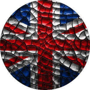 Round UK Europe Flags 