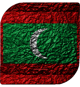 Plaza Maldivas Asia Banderas 