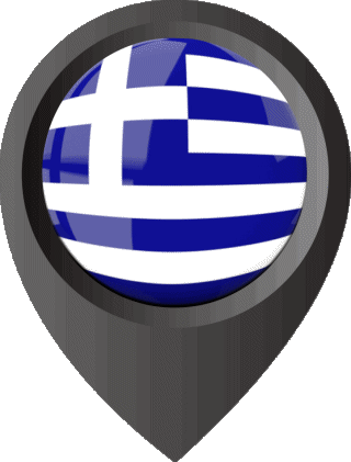 Perno di posizione Grecia Europa Bandiere 