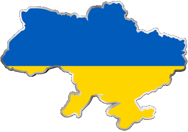 Carta Geografica Ucraina Europa Bandiere 