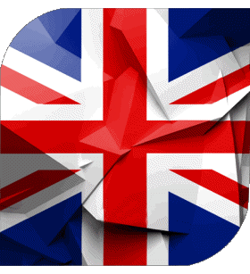 Square UK Europe Flags 