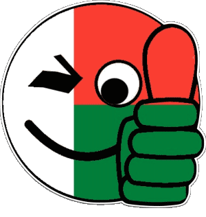 Smiley - OK Madagascar Africa Flags 