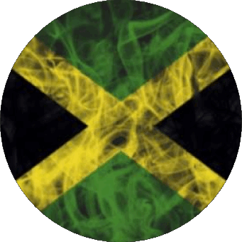 Runde Jamaika Amerika Fahnen 