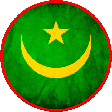 Tondo Mauritania Africa Bandiere 