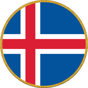 Rond Islande Europe Drapeaux 