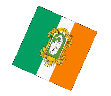 Sphere - Cube Ivory Coast Africa Flags 