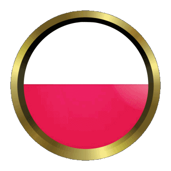 Rond - Anneaux Pologne Europe Drapeaux 