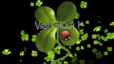 001 Fondo animado Viel Glück Alemán Mensajes 