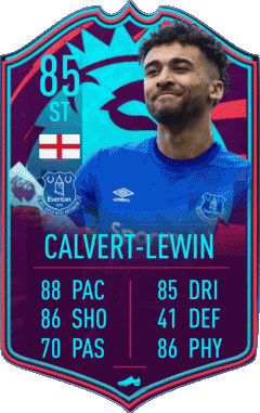 Dominic Calvert-Lewin Angleterre F I F A - Joueurs Cartes Jeux Vidéo Multi Média 