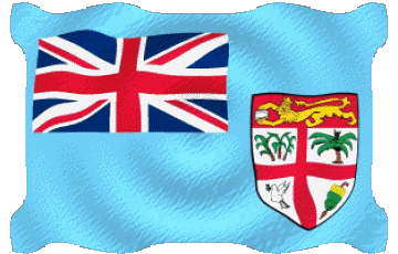 Ondulation Fidji Océanie Drapeaux 