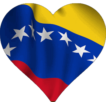 Cuore Venezuela America Bandiere 