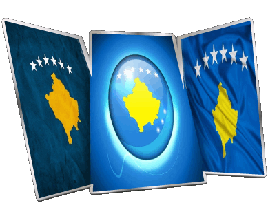 Forme Kosovo Europe Drapeaux 