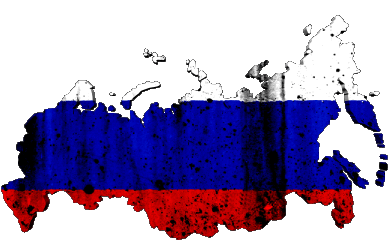 Mapa Rusia Europa Banderas 