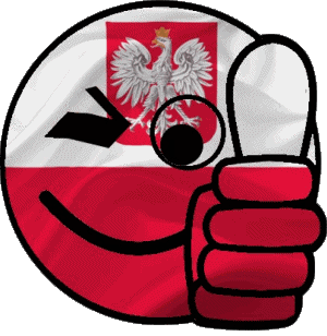 Smiley - OK Pologne Europe Drapeaux 