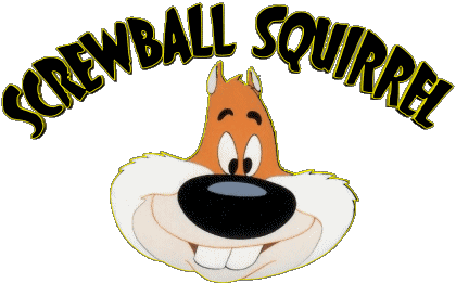 Screwball Squirrel Logotipo Tex Avery Dibujos animados TV Peliculas Multimedia 