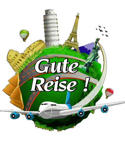 04 Sfondo trasparente Gute Reise Tedesco Messagi 