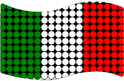Rechteck National Italien Europa Fahnen 