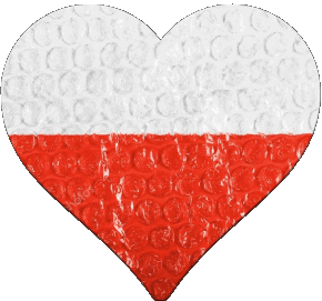 Herz Polen Europa Fahnen 