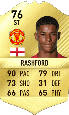 Marcus Rashford England F I F A - Card Players Video Games Multi Media 