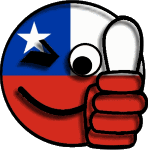 Smiley - OK Chile Amerika Fahnen 