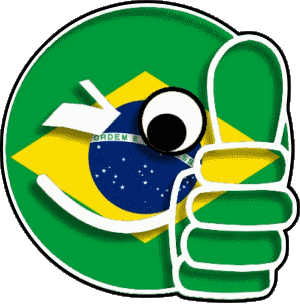 Smiley - OK Brésil Amériques Drapeaux 