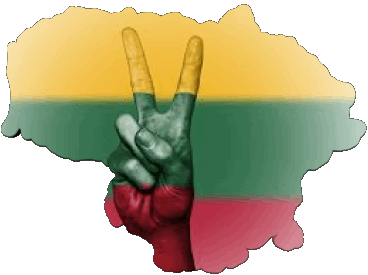 Map Lithuania Europe Flags 