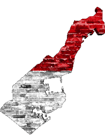 Karte Monaco Europa Fahnen 